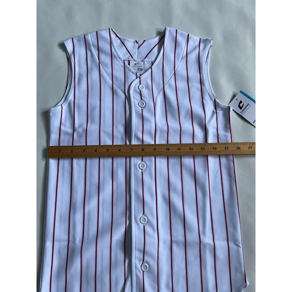 Champro Performance Sleeveless Youth Boys striped Jersey M - Picture 3 of 6